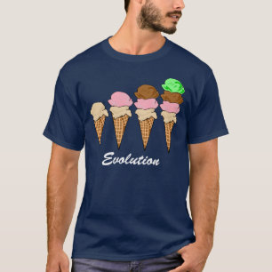 アイスクリームの進化 Tシャツ