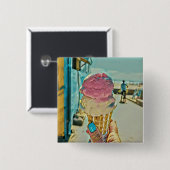 アイスクリームの風味 缶バッジ (正面&裏面)