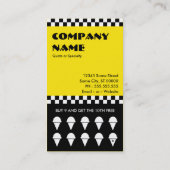 アイスクリームのdripzのパンチカード ロイヤリティカード (裏面)