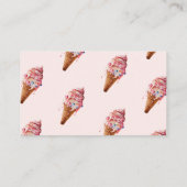 アイスクリームはこちらスクープ赤ちゃんシャワーブックゲーム エンクロージャーカード (裏面)