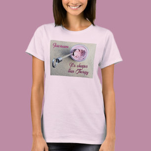 アイスクリームはセラピーシックより安おもしろいい Tシャツ