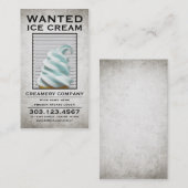 アイスクリームはポスターがほしいと思いました 名刺 (正面/裏面)