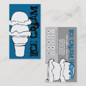 アイスクリームはロイヤリティをカールします ロイヤリティカード (正面/裏面)