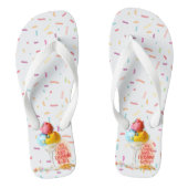 アイスクリームは全てをより良いビーチ ビーチサンダル (フットベッド)