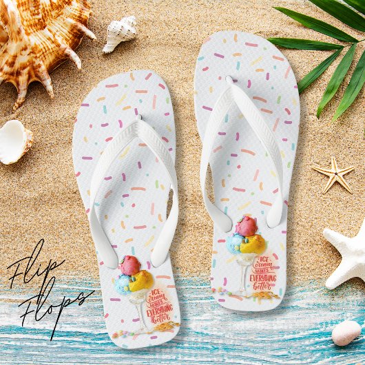アイスクリームは全てをより良いビーチ ビーチサンダル