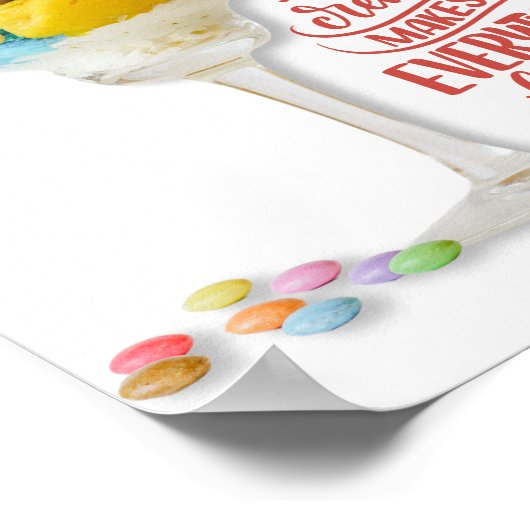 アイスクリームは全てをより良くするキッチン |バー ポスター (角)