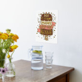 アイスクリームは全てをより良くする – レタリング 箔ポスター (レイダウン (キッチン))