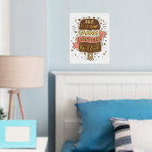 アイスクリームは全てをより良くする – レタリング 箔ポスター (インサイチュ (寝室))