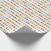 アイスクリームは誕生日に風味を付けます ラッピングペーパー (角)