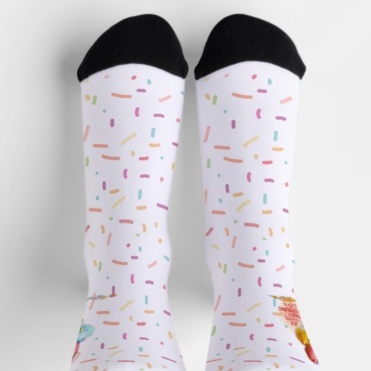 アイスクリームは靴下を全部良くスタイリッシュする ソックス (上部)