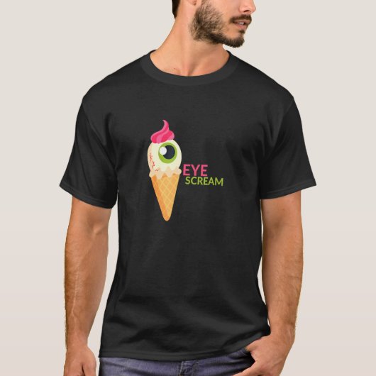 アイスクリームよくはしゃぐ – 言葉にツイスト'アイスクレア Tシャツ (正面)