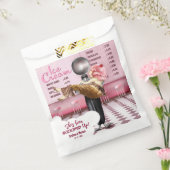 アイスクリームをすくったブライダルシャワー フェイバーバッグ (封をした状態)