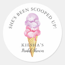 アイスクリームをすくわれた ブライダルシャワーの景品