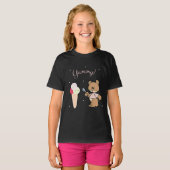 アイスクリームを付ける Tシャツ (正面フル)