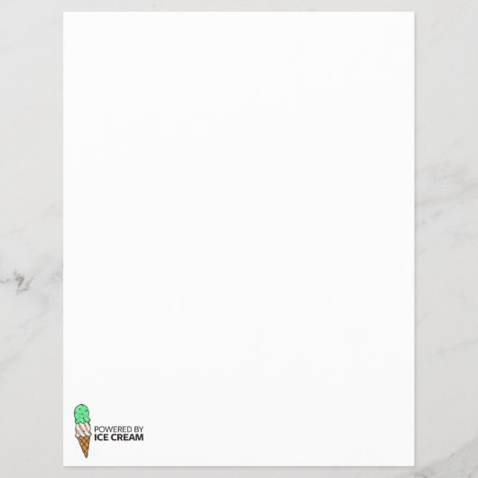 アイスクリームを使ったパワー チラシ (正面)