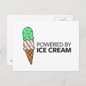 アイスクリームを使ったパワー ポストカード (正面/裏面)