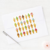 アイスクリームを叫ぶ スクエアシール (封筒)