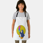 アイスクリームを添えたペンギン エプロン (インサイチュ)