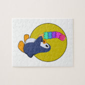 アイスクリームを添えたペンギン ジグソーパズル (横)