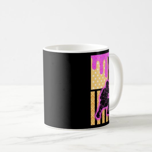 アイスクリームを滴らせるドリップボーイズ販売アメリカのFl コーヒーマグカップ (正面右)