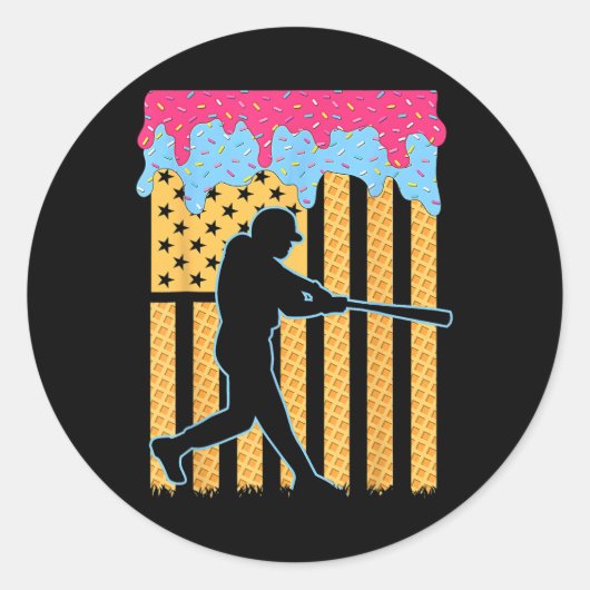 アイスクリームを滴らせるドリップボーイズ販売アメリカのFl ラウンドシール (正面)