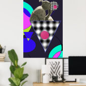 アイスクリームを社会に食い込む ポスター (ホームオフィス)