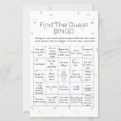 アイスクリームを見つけるゲストブライダルシャワービンゴゲーム (正面)