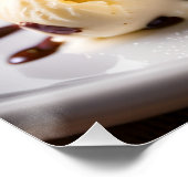 アイスクリームを載せたブラウニー ポスター (コーナー)