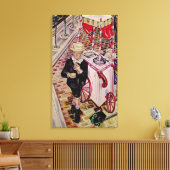 アイスクリームを食べた子ども キャンバスプリント (インサイチュ (リビング))