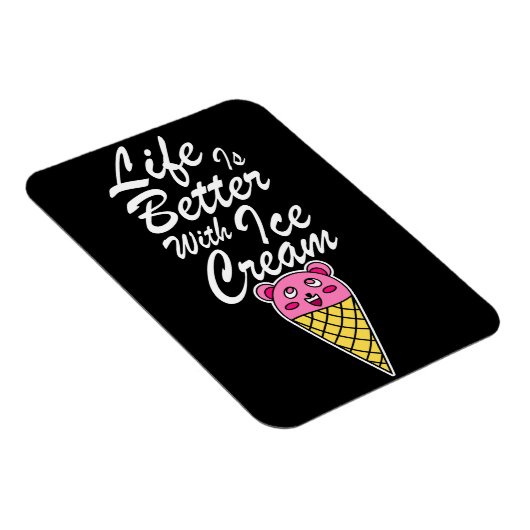 アイスクリームを食べると命が縮まる マグネット (右側)