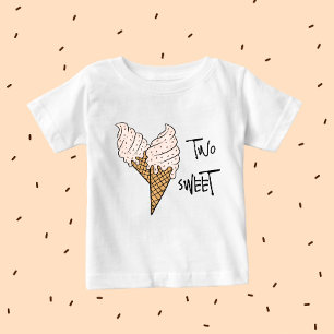 アイスクリームを2つ ベビーTシャツ