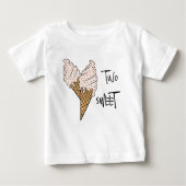 アイスクリームを2つ ベビーTシャツ (正面)