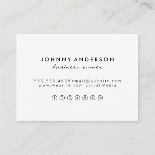 アイスクリームアイコンロイヤリティ ロイヤリティカード (裏面)