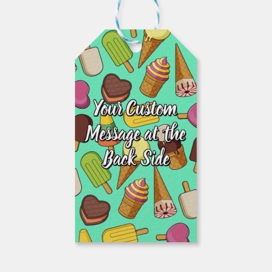 アイスクリームアイコン ギフトタグ (裏面)