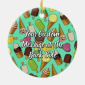 アイスクリームアイコン セラミックオーナメント (裏面)