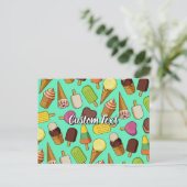 アイスクリームアイコン ポストカード (スタンド正面)