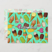 アイスクリームアイコン ポストカード (正面/裏面)