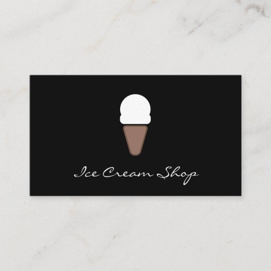 アイスクリームアイコン 名刺 (正面)