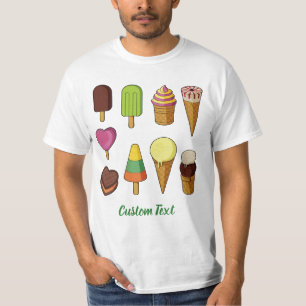 アイスクリームアイコン Tシャツ