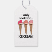 アイスクリームアイスクリームしか探さない ギフトタグ (裏面)
