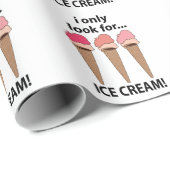 アイスクリームアイスクリームしか探さない ラッピングペーパー (ロールコーナー)