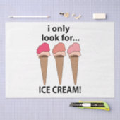 アイスクリームアイスクリームしか探さない 薄葉紙 (クラフト)