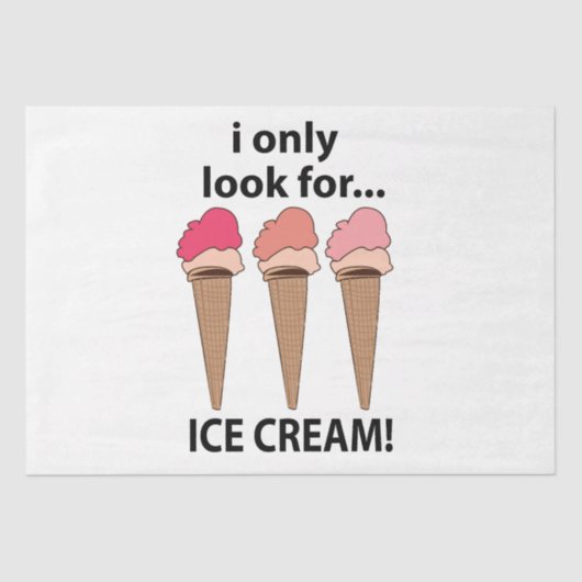 アイスクリームアイスクリームしか探さない 薄葉紙 (正面)