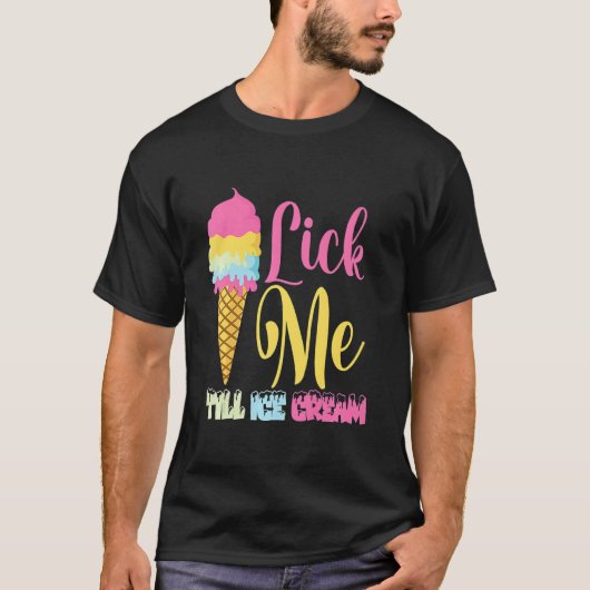 アイスクリームアイスクリームまで舐める Tシャツ (正面)