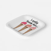 アイスクリームアイスクリームアイスクリームパーティー ペーパープレート (傾斜あり)