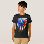 アイスクリームアメリカンのフラッグドリップを販売 Tシャツ (正面フル)