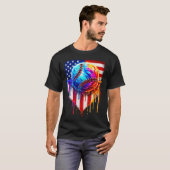 アイスクリームアメリカンのフラッグドリップを販売 Tシャツ (正面フル)