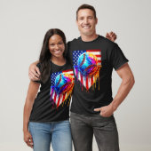 アイスクリームアメリカンのフラッグドリップを販売 Tシャツ (ユニセックス)