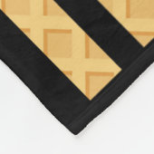 アイスクリームアメリカ国旗を滴らせる少年に点滴を売る フリースブランケット (角)