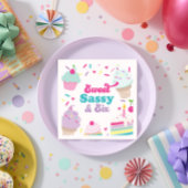 アイスクリームアンドケーキスイートサッシー6誕生日 スタンダードカクテルナプキン